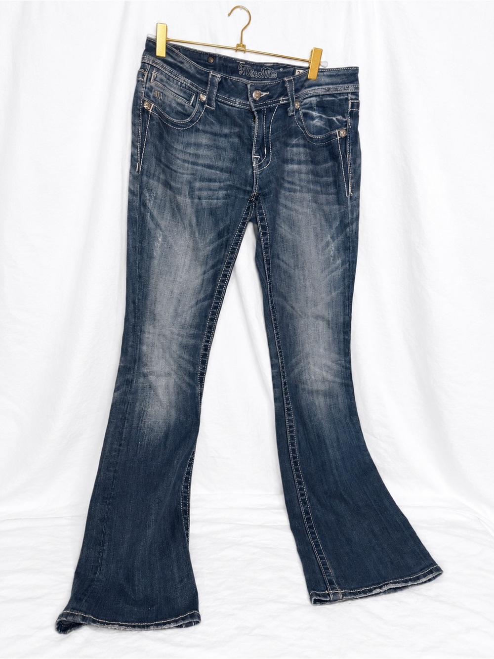 Miss Me Y2K Bootcut Flare Jeans Women’s 28 Medium Wash Western Cowgirl Denim